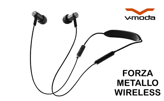 【ふるさと納税】【V-MODA】ハイレゾワイヤレスイヤホン/FORZA METALLO WIRELESS黒【配送不可：離島】　【雑貨・日用品・音響機器】