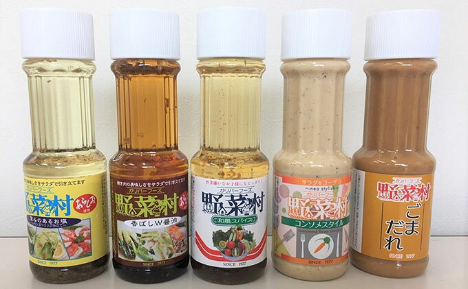 【ふるさと納税】【1977年創業】野菜村ドレッシング麺に合う調味料セット※レシピ付【調味料・ドレッシング】