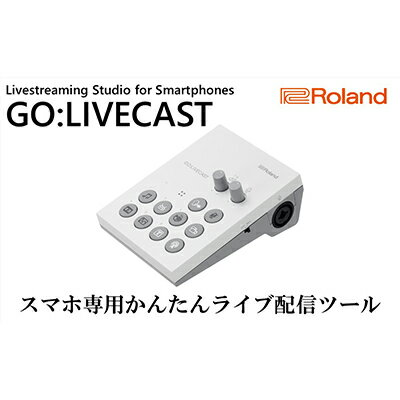 【ふるさと納税】【Roland】スマートフォン用ライブ配信ツール/GO:LIVECAST【配送不可：離島】　【雑貨・日用品・オーディオ機器】