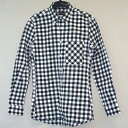 【ふるさと納税】【遠州織物】武襯衣ストレッチチェック長袖シャツ 男女兼用Sサイズ ファッション