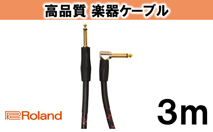 【ふるさと納税】【Roland純正】高品質楽器ケーブル 3m/RIC-G10A【配送不可：離島】　【雑貨・日用品】