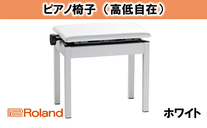 【ふるさと納税】【Roland】高低自在ピアノチェア/BNC-05WH-T【配送不可：離島】　【雑貨・日用品】