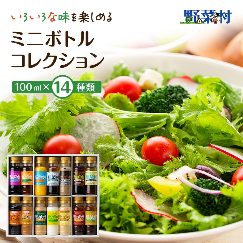 【ふるさと納税】ドレッシング 野菜村 ミニボトル コレクショ