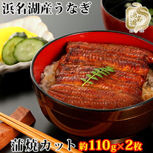 【ふるさと納税】うなぎ 国産 浜松 浜名湖 鰻 蒲焼き カット 2枚組 約110g×2枚　【 蒲焼 浜名湖産 静岡 惣菜 浜松市 ウナギ 魚 魚介類 魚介 】