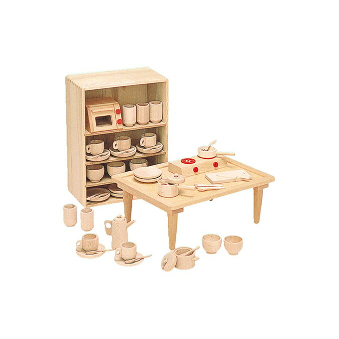 【ふるさと納税】木製知育玩具 抗菌ままごとあそびテーブルセット 8011-5 おもちゃ 雑貨 工芸品 お届け:※通常2週間以内でお届けできますが、在庫状況によ...