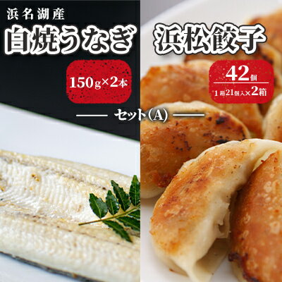 【ふるさと納税】浜名湖産 白焼 うなぎ 150g×2本・浜松餃子 42個(21個×2箱)セット(A)【配送不可:離島】 鰻 餃子 ぎょうざ 惣菜 冷凍 浜松 土...