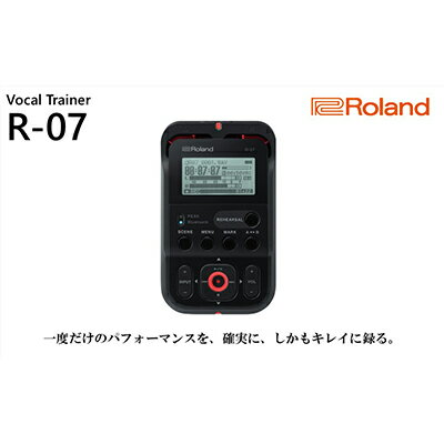 【ふるさと納税】【Roland】ハイレゾレコーダー/R-07黒【配送不可：離島】　【雑貨・日用品・オーディ...