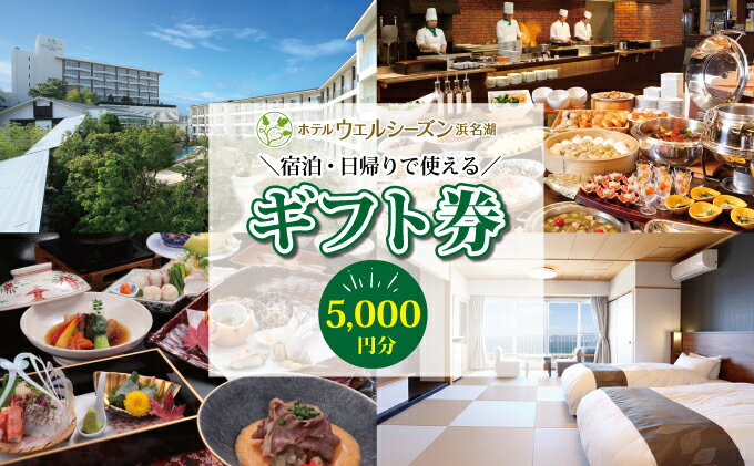 【ふるさと納税】ホテルウェルシーズン浜名湖 宿泊・食事券（5,000円分）姉妹館ホテルコンコルド浜松も利用可能　【チケット・チケット】