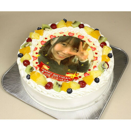 【ふるさと納税】写真ケーキ8号サイズ 引換券 チケット