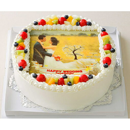 【ふるさと納税】写真ケーキ9号サイズ 引換券 チケット