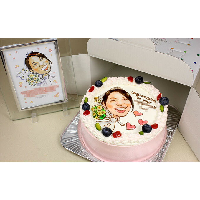 【ふるさと納税】似顔絵ケーキ5号サイズ(人物1人)引換券 チケット