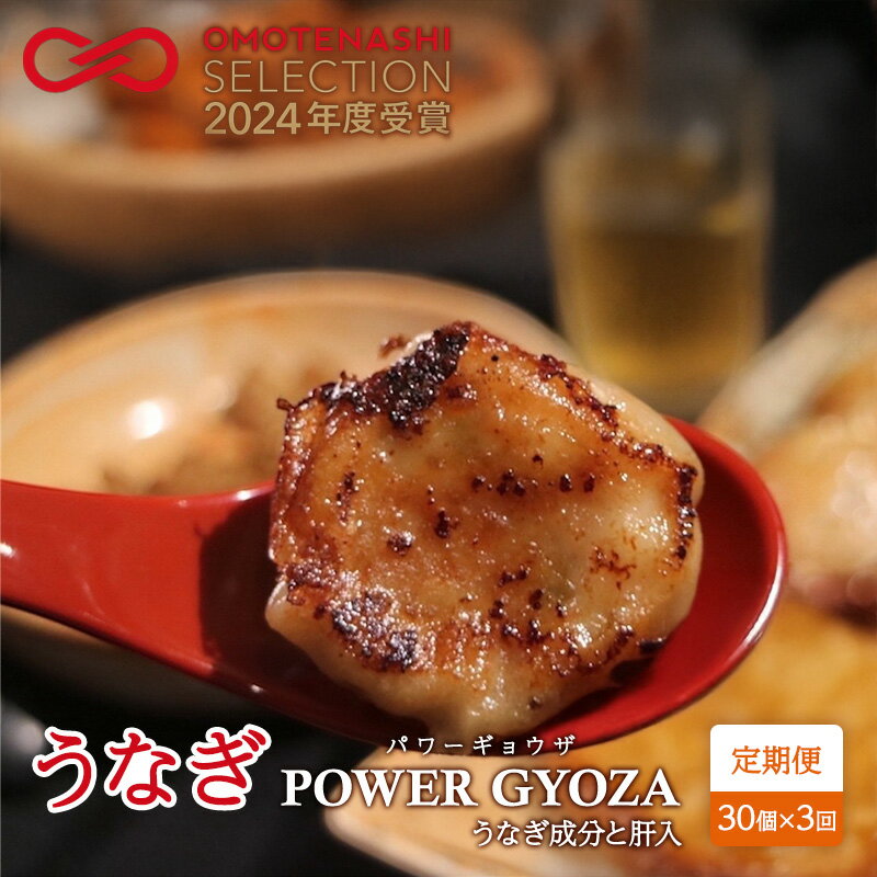【ふるさと納税】【定期便 全3回】 浜松餃子 うなぎパワー餃子 30個(10個入×3袋) ×3回【配送不可:離島】 餃子 冷凍 新感覚 お酒が進む ご飯が進む ...