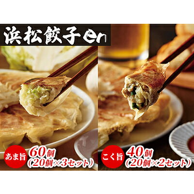 【ふるさと納税】餃子好き社員有志が創り上げた究極の逸品!あま旨 ・こく旨 浜松餃子enセット(100個入り・たれ付き)【配送不可:離島】 惣菜 冷凍 冷凍餃子 ...