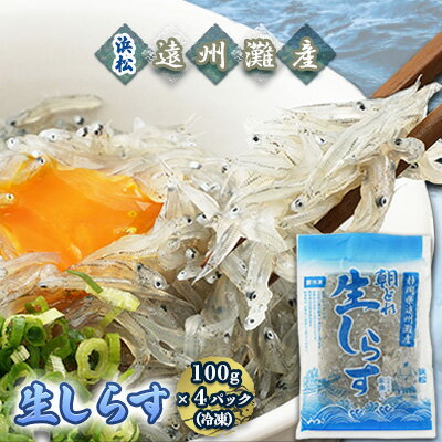 [数量限定]浜松生しらす(冷凍)100g×4パック [ 魚貝類 海の幸 海鮮 冷凍しらす 鮮度がいい 厳選生しらす 冷凍生しらす ご飯のお供 しらす丼 海鮮丼 ] お届け:※お届けに1ヶ月前後かかる場合がございます。