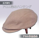 【ふるさと納税】遠州織物 癒しのアロエ染めハンチング(アロエ単色染め)