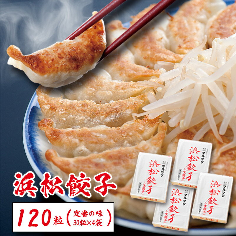 浜松餃子 120粒(定番の味 30粒×4袋) 総重量2.4kg!