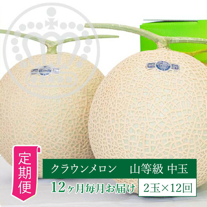 【ふるさと納税】【12ヶ月定期便】クラウンメロン...の商品画像