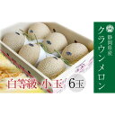 【ふるさと納税】クラウンメロン並【白等級】1.1kg前後 6玉入り