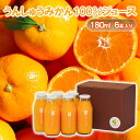 【ふるさと納税】うんしゅうみかん100%ジュース180ml 6本入り 温州みかん