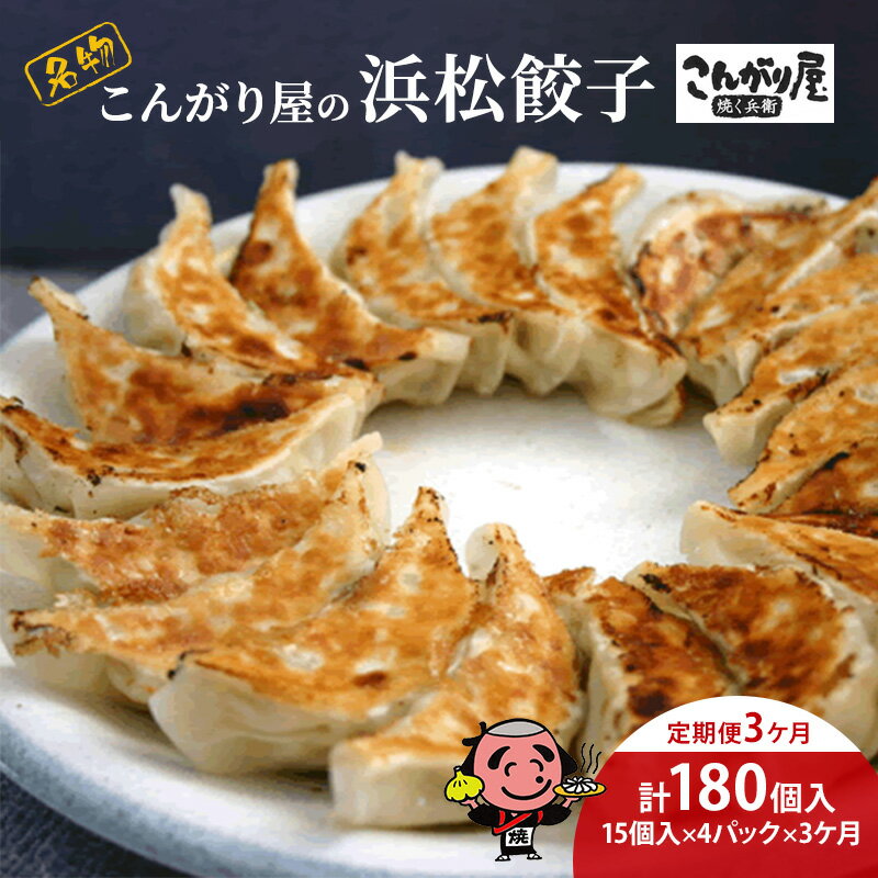 【ふるさと納税】【定期便3回】こんがり屋の浜松餃子60個入り はままつ 中華料理 静岡 名物【配送不可:離島】