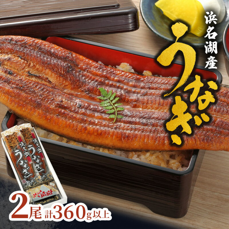 【ふるさと納税】浜名湖産 うなぎ特大(180g以上) 長蒲焼真空パック2尾 計360g以上 たれ 山椒付 うなぎ 浜松市 静岡