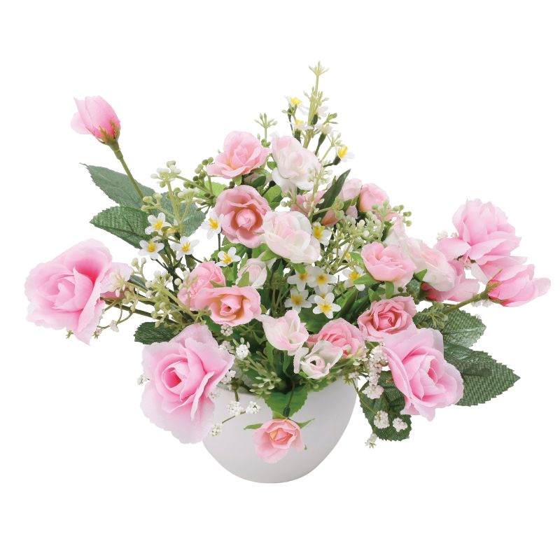 【ふるさと納税】光の楽園 マリアンローズ【配送不可：北海道・沖縄・離島】 インテリア 光触媒 人工植物 造花 フェイクグリーン 花 フラワー 清浄 消臭