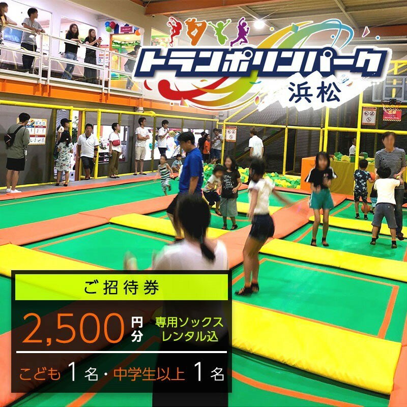 【ふるさと納税】【トランポリンパーク浜松】ご招待券2,500円分　（ギフトカード　1,000円券×1枚　1,50..