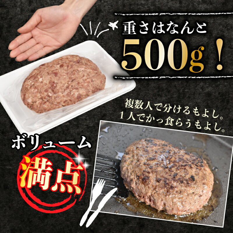 【ふるさと納税】 ハンバーグ 粗挽き 500g×2個 計1kg 牛 肉 100％ パーティー BBQ 戸田塩 寿太郎 みかん お麩 沼津 イチバンバーグ ギフト 静岡