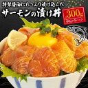 【ふるさと納税】 サーモン 海鮮丼 醤油漬け 60g ×5パック 計 300g 漬け 漬け丼 海鮮 小分け 個包装 冷凍 生食用 刺身 冷凍 人気 コスパ おか...