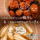 【ふるさと納税】沼津産　こだわりのグランパ・梅干しとグランマ・らっきょの詰め合わせ