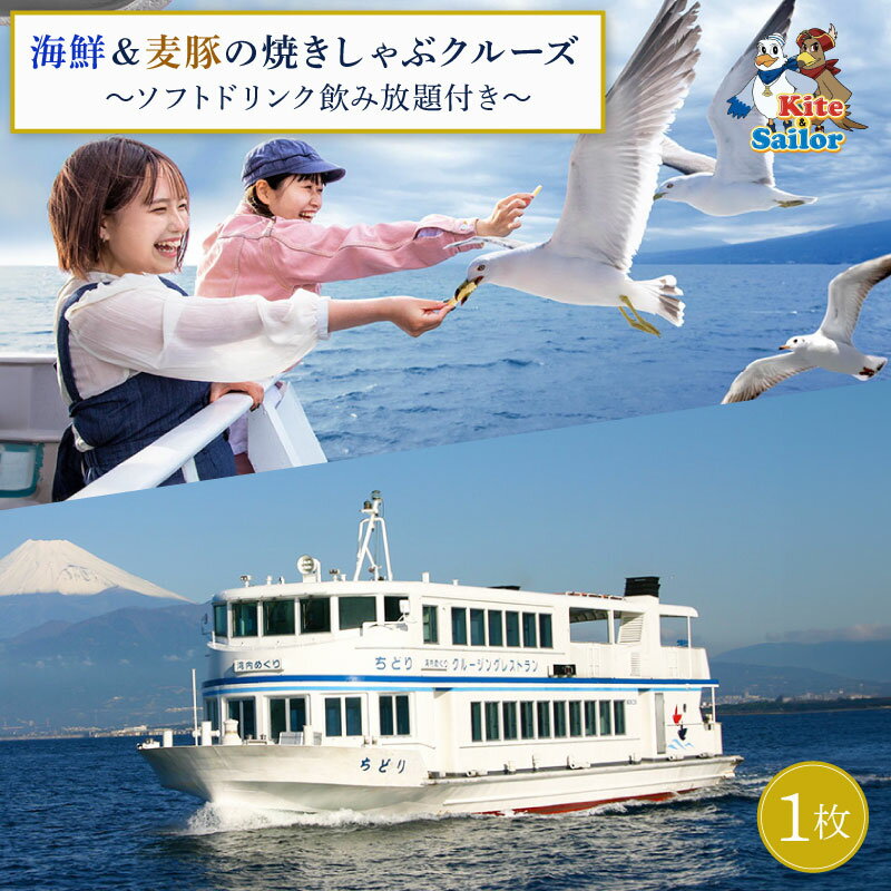 【ふるさと納税】 沼津魚市場海鮮＆麦豚の焼きしゃぶクルーズ（90分のレストランクルーズ＆ソフトドリンク飲み放題）