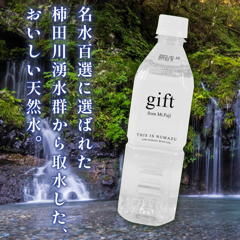 【ふるさと納税】 ぬまづの水 500ml×48本 ミネラルウォーター 国産 富士山 名水 柿田川 備蓄 防災 災害対策 保存水 天然水 軟水 ペットボトル 飲料水 ドリンク 健康 美容 ギフト 水 ペットボトル おいしい水 まとめ買い 沼津市 静岡県
