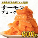【ふるさと納税】 サーモン 600g サク 海鮮丼 カルパッチョ ムニエル お刺身 漬け アレンジ レシピ コスパ 冷凍 小分け 人気 生食用 切り身 切り落と...
