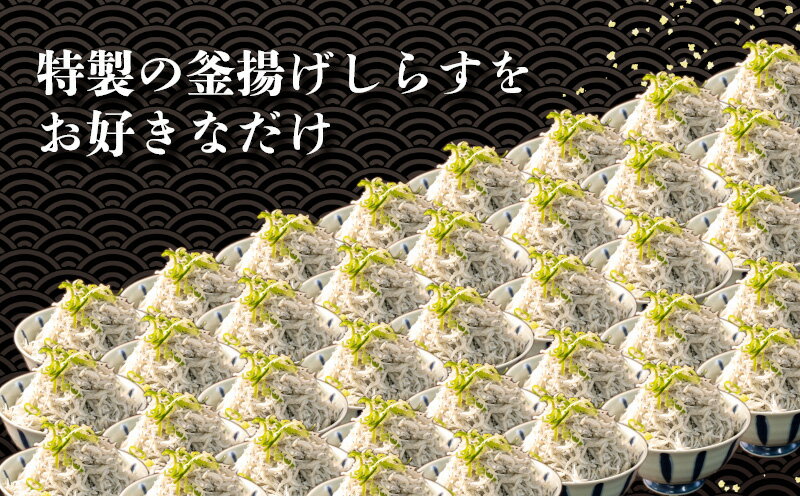 【ふるさと納税】 釜揚げしらす 1kg たっぷり 冷凍 小分け パック 200g 5パック 沼津我入道漁協特製 3