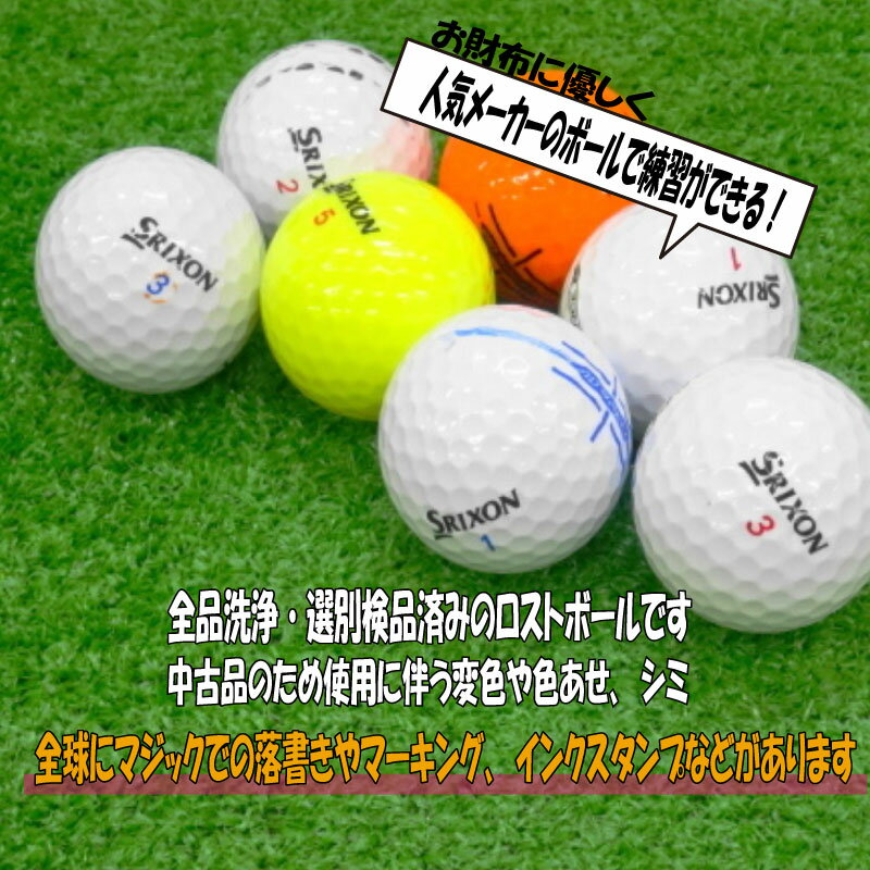 【ふるさと納税】 ゴルフ ボール 20球 セット 中古 ロストボール SRIXON スリクソン 訳あり WRランク ゴルフボール 6000円 10000円以下 1万円以下