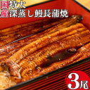 【ふるさと納税】 丑の日 うなぎ 蒲焼 国産 3尾 漁協オリジナル 深蒸し 蒲焼き たれ付き 1尾 約140g〜150g