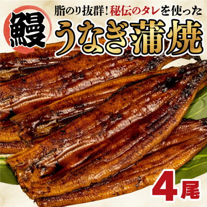 うなぎ 蒲焼き 4尾 中国産 鰻 蒲焼 ひつまぶし うな重 うな丼 静岡 まるが水産 指定日可