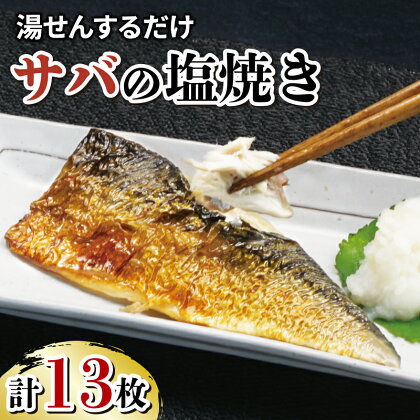 サバ 鯖 さば 塩焼き 13枚 大容量 セット 冷凍 湯煎 簡単 晩ごはん おかず お弁当 まるが水産 指定日可