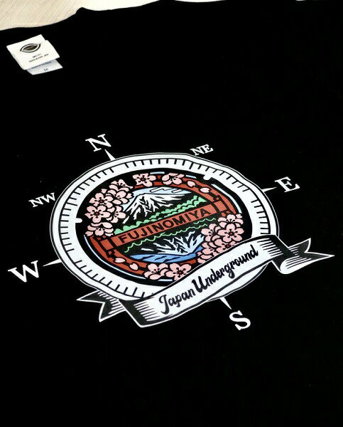 【ふるさと納税】富士宮市 マンホールTシャツ（黒）　送料無料　静岡県 富士宮市