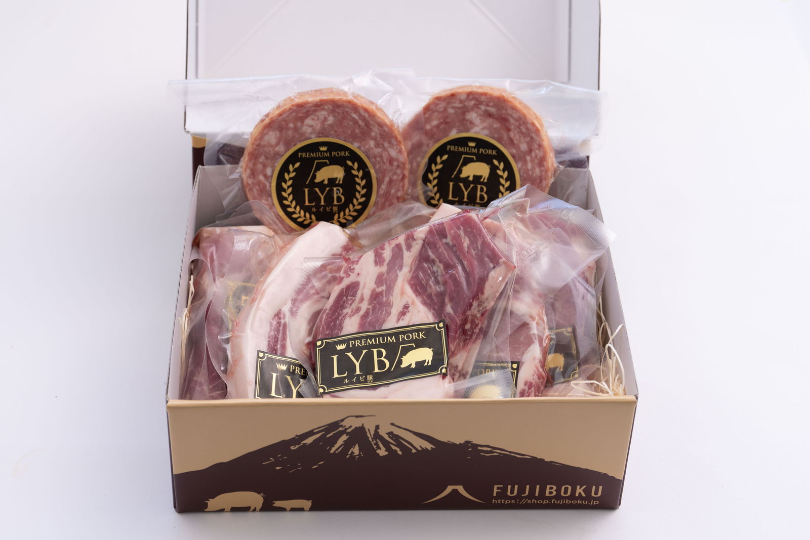 ルイビ豚 プレミアムステーキセット 豚肉 ブランド豚 ハムステーキ 送料無料 静岡県 富士宮市
