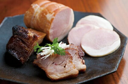 さの萬 萬幻豚ロースハムと焼豚　ハム 焼き豚 送料無料 静岡県 富士宮市