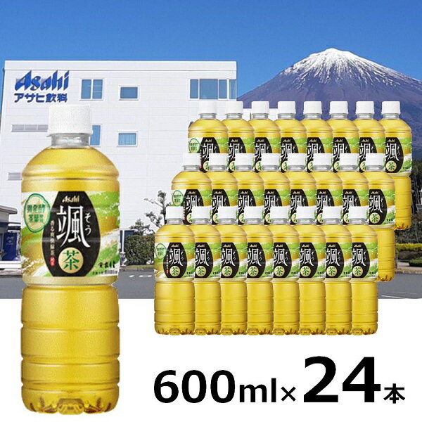 【ふるさと納税】アサヒ 「颯」 600ml×24本　お茶 緑茶 ペットボトル 香り そう アサヒ飲料 富士山工場 すっきり ふるさと納税 ふるさと 送料無料 静岡県 富士宮市