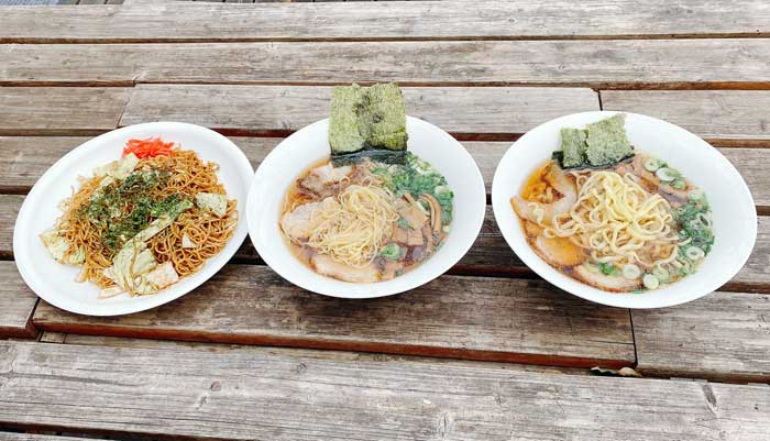 お試しお手軽 田中屋製麺所のラーメン、焼きそば、特製平打ち麺が入った16袋の詰め合わせセット