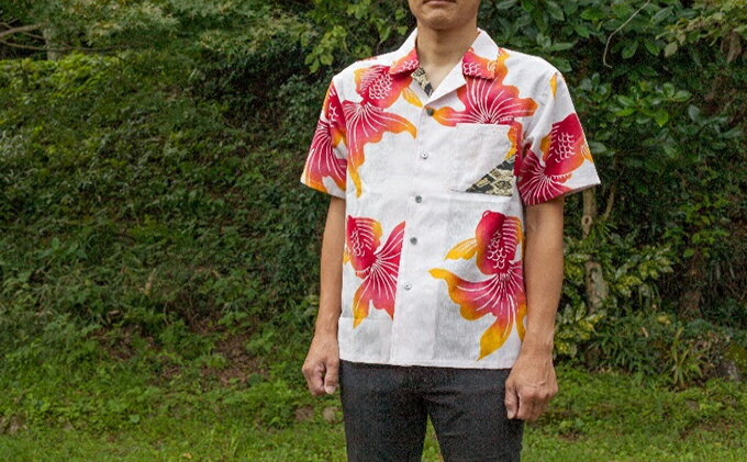 訳ありセール格安 ふるさと納税 島田帯シャツ ピンク金魚柄 Ll ファッション 服 男性 メンズ 最安 Smartfin Biz