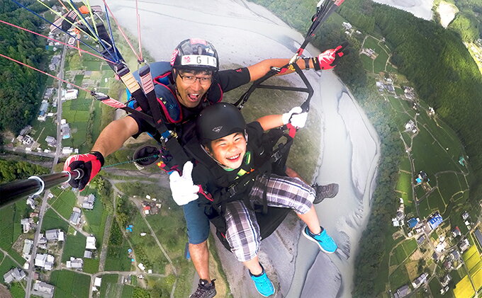 【ふるさと納税】パラグライダー2人乗り体験チケット（1名様分）【静岡県】 3