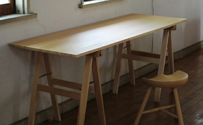 【ふるさと納税】折り畳み式スタンドデスクセット(幅150cm×奥行60cm)【配送不可:離島】 インテリア 机  お届け:※受注生産品のため、お届けまでに1ヶ月前後かかります。