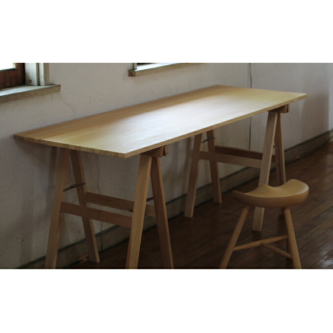 折りたたみ デスク 幅180cm × 奥行60cm スタンドデスク 机 テーブル 作業台 ダイニングテーブル ウッドデスク パソコンデスク リビング 木 木製 家具 インテリア 配送不可:離島 お届け:※受注生産品のため、お届けまでに1ヶ月前後かかります。