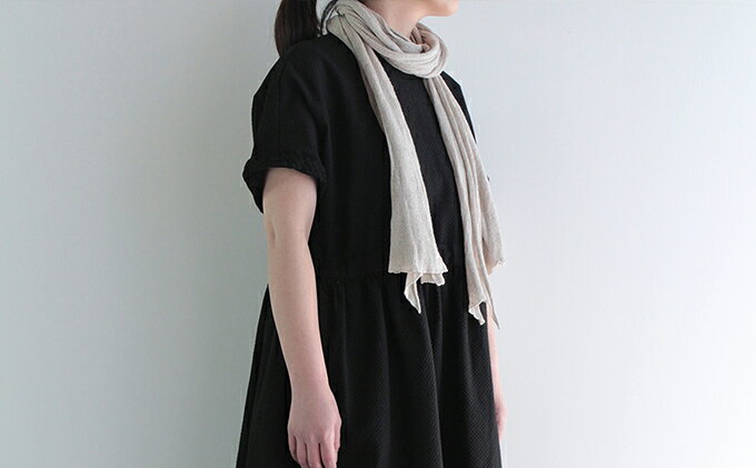 【ふるさと納税】AND WOOL【手編み機で編んだ サマーニットストール】 ファッション 小物 レディース 夏 お出かけ