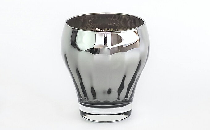 【ふるさと納税】Jewelry・Glass／日本酒グラスセット 白銀 【ガラス 強化ガラス チタン】 食器 キッチン用品 2個 職人 手仕事 機能 造形美 ペア マイルド 深み 香り 香気 風味 甘味 際立たせる お酒