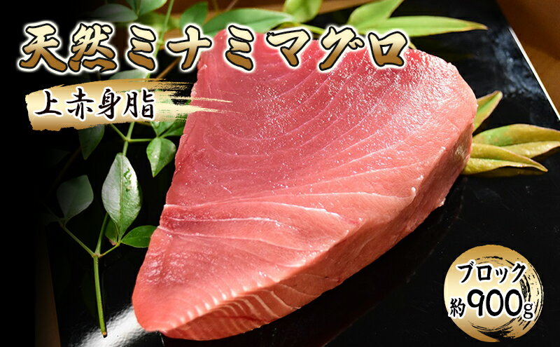 【ふるさと納税】天然ミナミマグロ 上赤身脂 ブロック（約900g）【配送不可：離島】【 まぐろ 刺身 冷凍 天然 ブロック 】